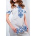 Embroidered classic dress "Elegy" White